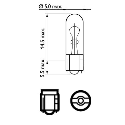 Bec Interior Wb T5 12V Philips Set 10 Buc [3]