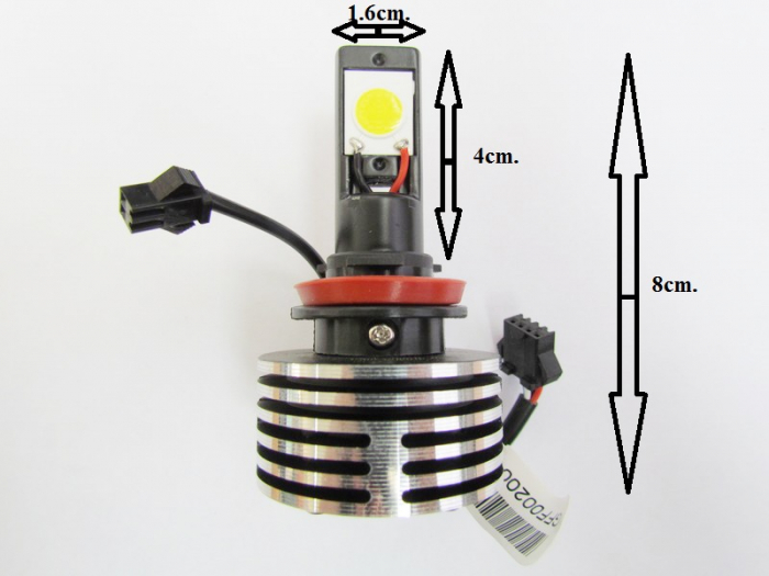 Set Becuri LED ART201 H10 / 9005 / 9006 CANBUS 6000K [1]