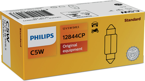 Bec Plafoniera C5W 12V Set 10 Buc Philips [1]