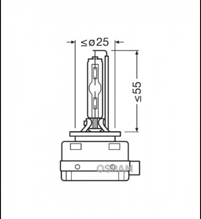 Bec Xenon D1S 4300k OSRAM Xenarc 6614001C [4]