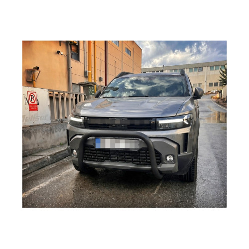 Bullbar auto fata negru mat compatibil Dacia Duster III 2024-2026 cu kit montaj [2]