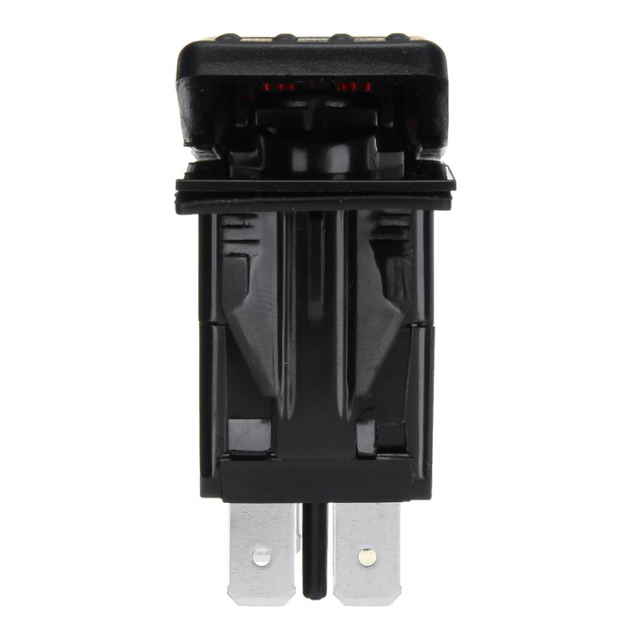 Buton comutator Intrerupator auto ON/OFF "SIDE MARKER LIGHT" cu martor luminos roșu - 12V/24V, rezistent la apă [7]