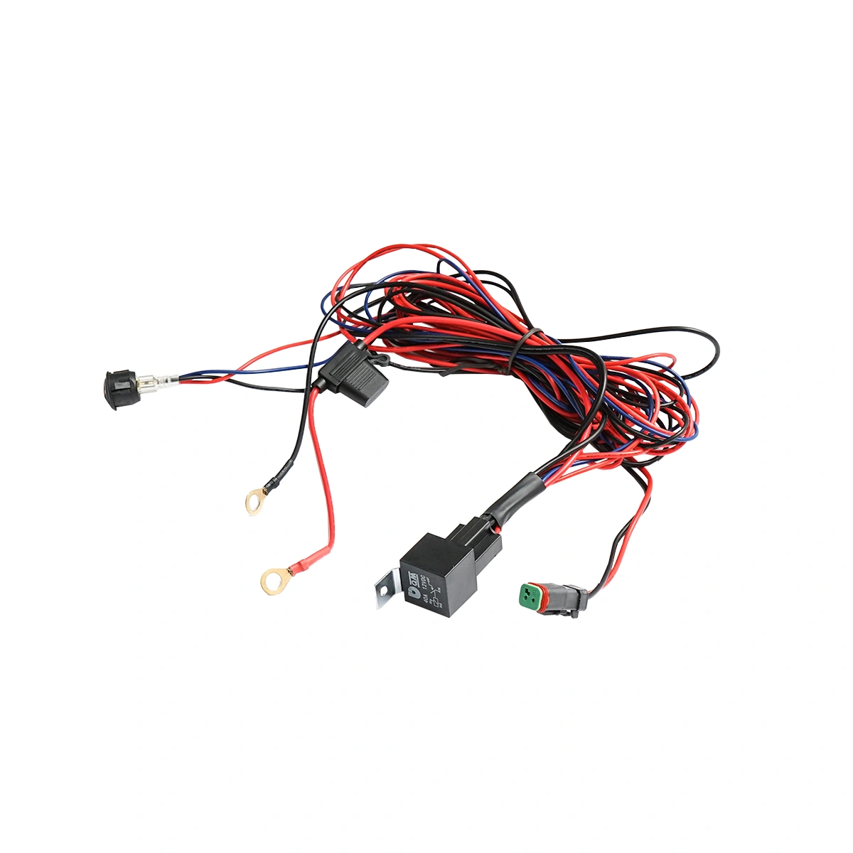 Cablaj cu buton releu si siguranta pentru proiectoare DC 12V/40A [2]