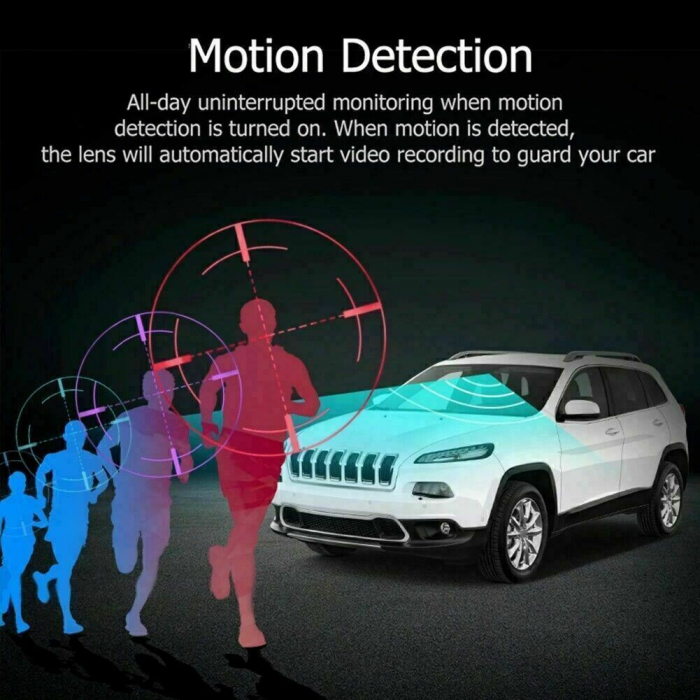 Camera Auto De Bord Full HD 1080P 2 camere + card de memorie Micro SD 32 GB 85 x 50 mm [10]