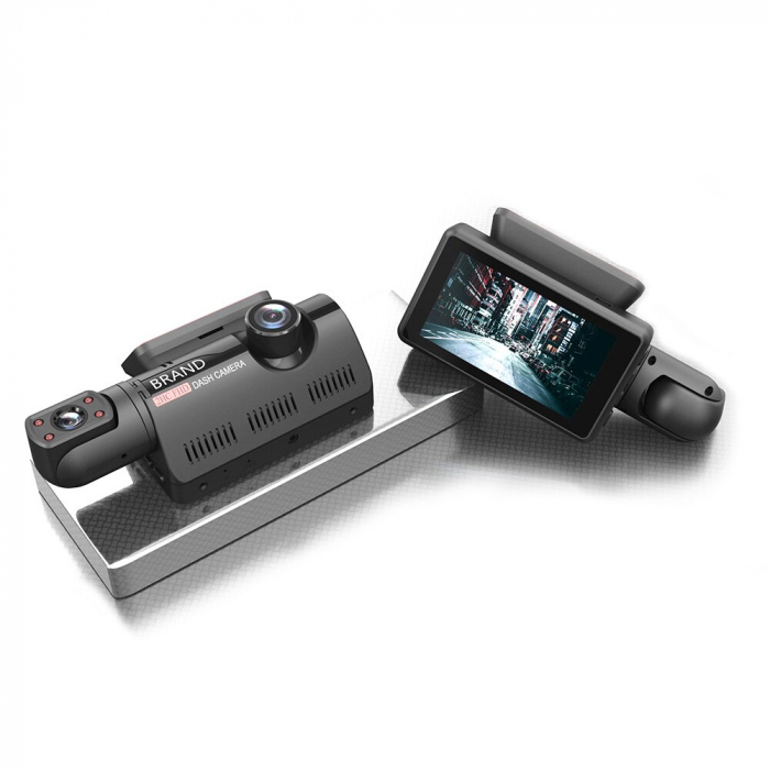 Camera Auto De Bord Full HD 1080P 2 camere + card de memorie Micro SD 32 GB 85 x 50 mm [2]