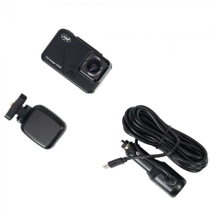Camera auto DVR PNI Voyager S2500 WiFi, 4K UHD, ecran 2 inch, inregistrare ciclica, monitorizare parcare, detectie miscare, inregistrare video si audio, alimentare 12V/24V [10]