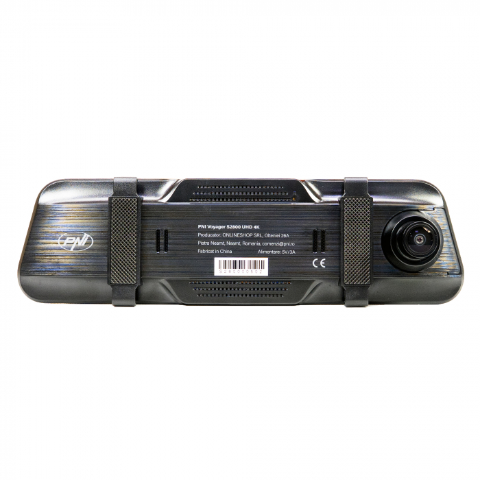 Camera auto DVR PNI Voyager S2800 UHD 4K 170° incorporata in oglinda retrovizoare, 9.66 inch, touchscreen IPS, monitorizare parcare, G-Sensor, slot card micro SD, USB-C, functie GPS, Wi-Fi, control di [8]