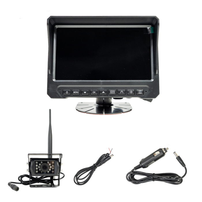 Camera de mers inapoi si monitor LCD wireless PNI TRK501 cu functie DVR, slot card micro SD, LED-uri IR, pentru camion [8]