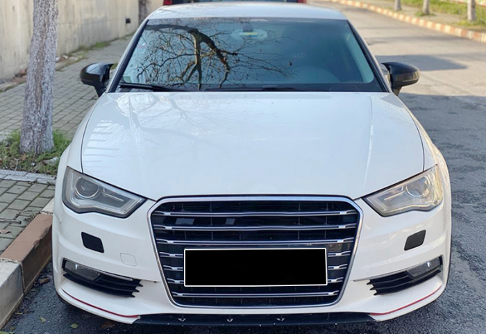 Capace oglinda tip BATMAN compatibile cu Audi A3 8V - 8V FL 2012-2019 negru lucios [1]