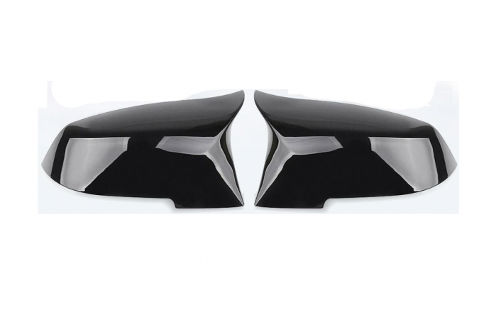 Capace oglinda tip BATMAN compatibile cu BMW Seria 1 2011 - 2019 F20 negru lucios [1]