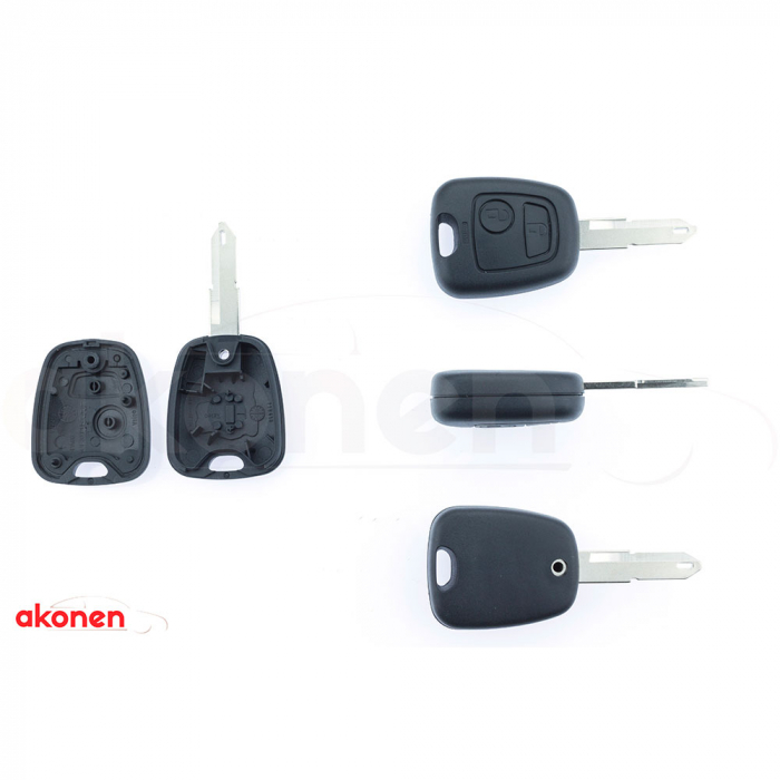 Carcasa Cheie Contact Pentru Citroen Berlingo / Saxo / Xsara Picasso 2 Butoane, Cu Cheie [1]