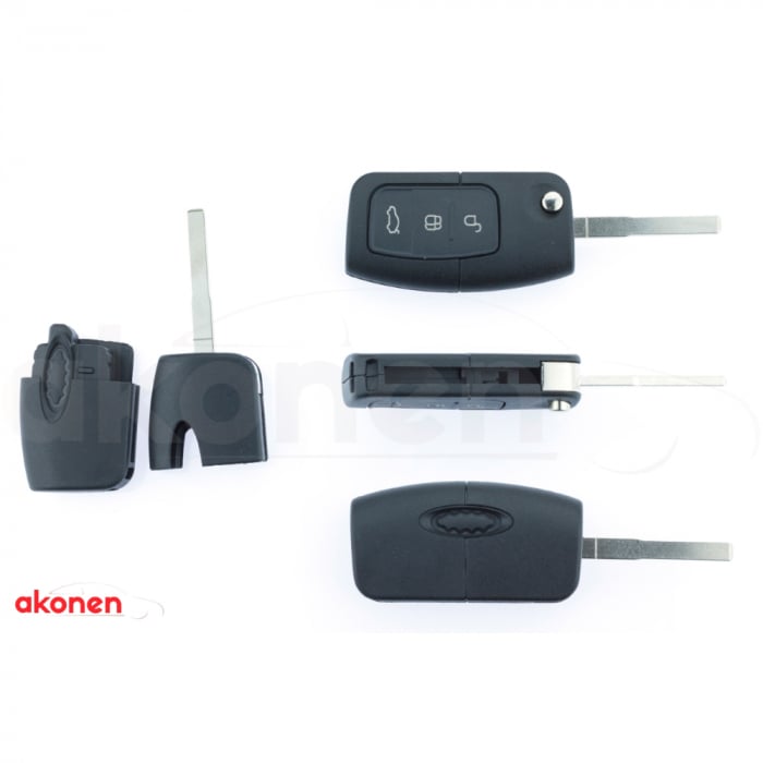 Carcasa Cheie Contact Pentru Ford Focus / Mondeo, 3 Butoane, Cu Cheie [1]