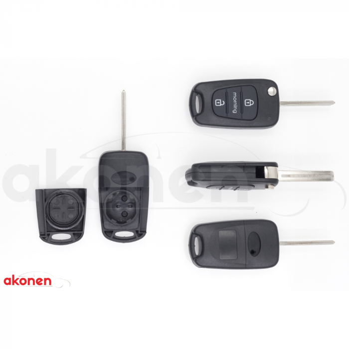 Carcasa Cheie Contact Pentru Kia C'Eed / C'Eed Pro / Morning / Picanto / Sportage, 3 Butoane, Cu Cheie [1]