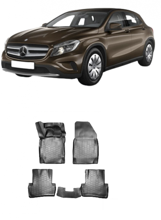 Covoare cauciuc stil tavita Mercedes GLA (X156) (2013-2020) [1]