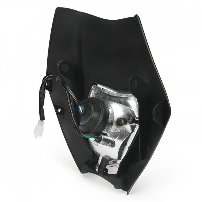 Carena si far fata pentru motociclete, negru, cu faza scurta si lunga – Model universal pentru ENDURO / Trail / Streetfighter [7]