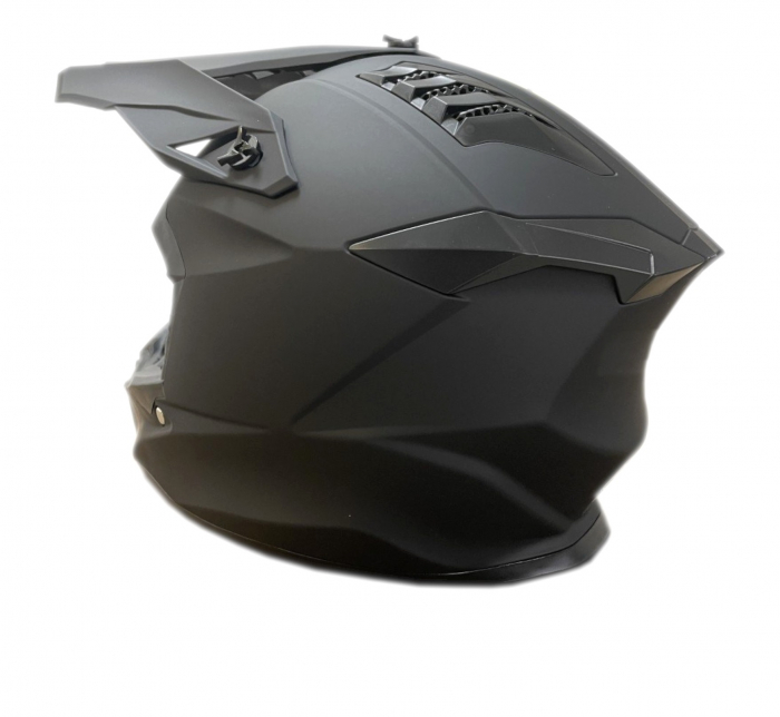 Casca pentru copii, pentru motocicleta, ATV, bicicleta – Enduro, Cross – marime XS (47–48 cm), Negru mat [4]