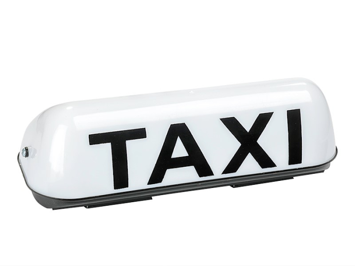 Caseta TAXI LED 12V cu Iluminare Alba, Fixare Magnetica, Cablu Alimentare 1.8 m, Alba [2]
