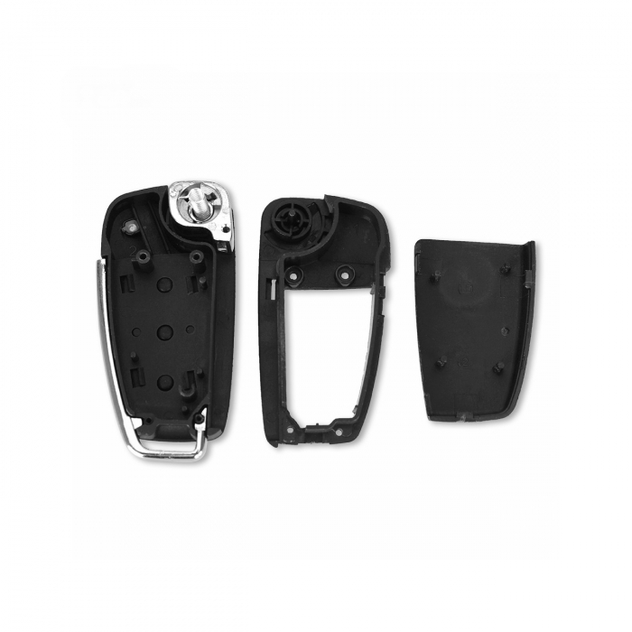 Husa cheie briceag 3 butoane silicon negru compatibila VW Cod:V3B [2]