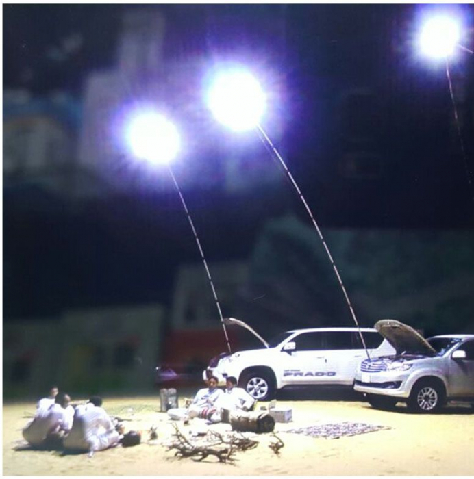 Lampa LED extensibila 4.5m 200w 15000lm. Lumina ALBA 6000k si telecomanda [2]