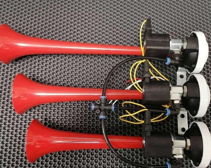 Claxon auto 3 tonuri 12V electric 125 dB [9]