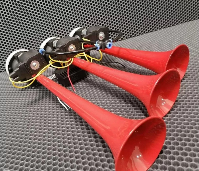 Claxon auto 3 tonuri 12V electric 125 dB [8]