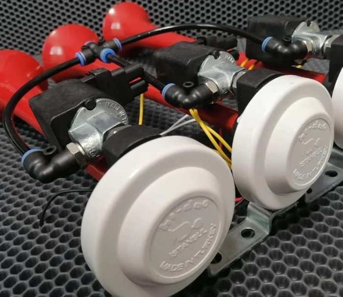 Claxon auto 3 tonuri 24V electric 125 dB [6]