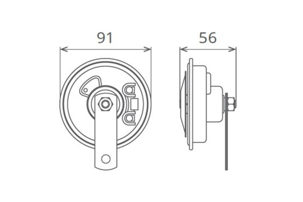 Claxon Electromagnetic 12V 5A Ton Jos [3]