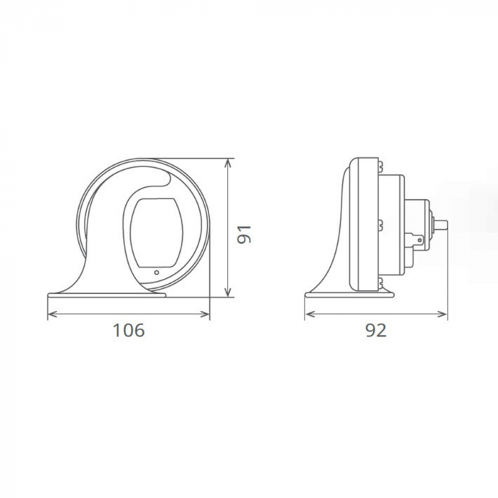 Claxon electromagnetic tip melc 24V 3A TON JOS [3]