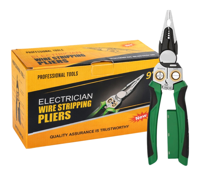 Cleste multifuncțional pentru dezizolat si prelucrat cabluri 8 in 1 cu tester de tensiune (12V–220V) [2]