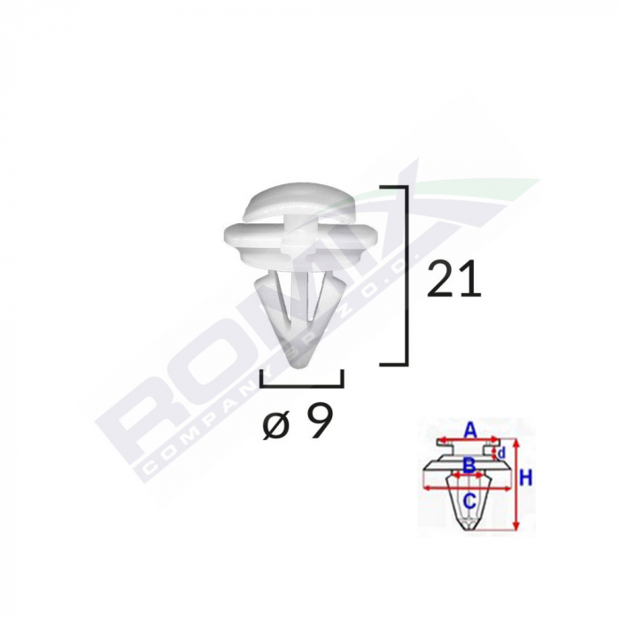 Clips De Prag Exterior Pentru Passat B6 Set 10 Buc [2]