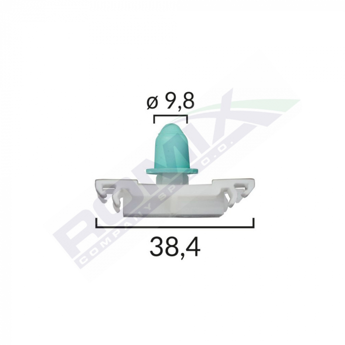 Clips Fixare Elemente Exterioare Pentru Vw - Alb Set 10 Buc [2]