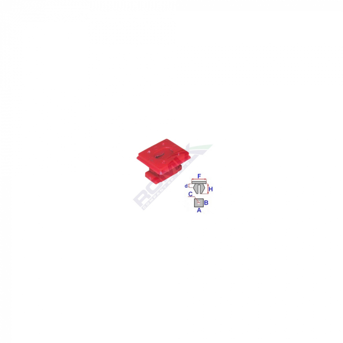 Clips Fixare Elemente Interior Pentru Bmw Rosu Set 10 Buc [2]