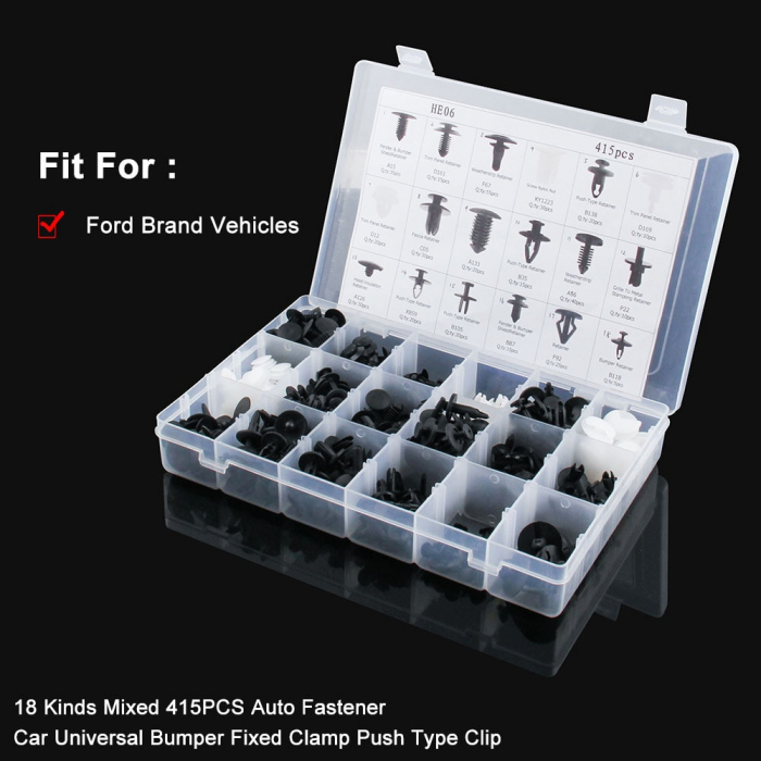 Clipuri de fixare din plastic Clipsuri Auto / Tapițerie pentru FORD 415buc. [2]