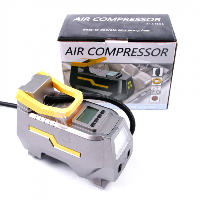 Compresor aer PREMIUM cu manometru digital 12V [1]