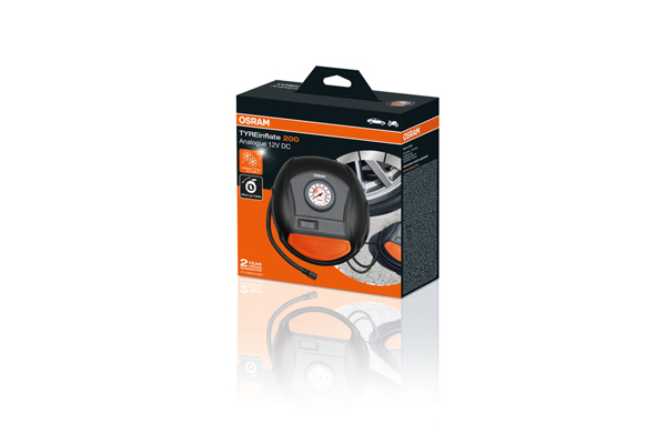Compresor Auto 12V 120 W cu afisaj analogic Tyreinflate 200 Osram [4]