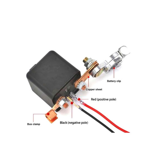 Comutator deconectare baterie auto cu telecomanda 12V 200A antifurt [3]