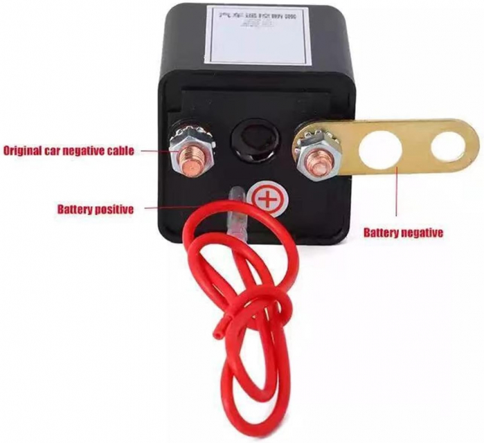 Comutator deconectare baterie cu telecomandă, securitate ridicată, 24V 200A, potrivit pentru mașini [6]