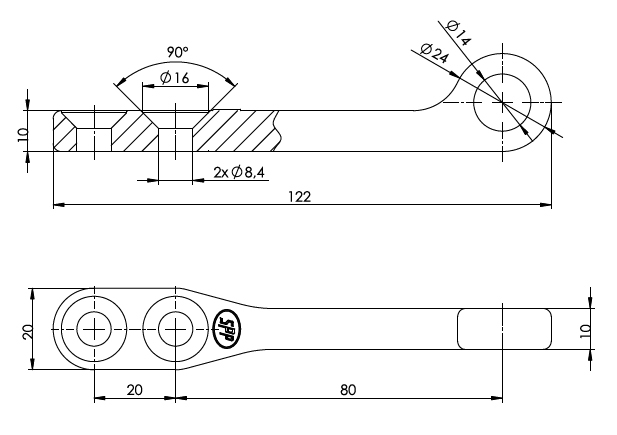 Contraplaca la inchizator Z-16-3 [2]