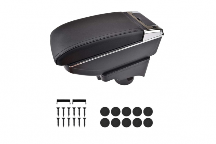 Cotiera piele ecologica Ford Focus MK2 2005–2011 set montaj inclus [9]