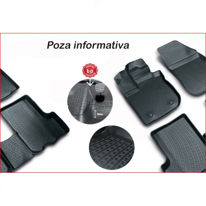 Set Covorase cauciuc stil tavita BMW Seria 3 E46/E90/E91/E92  (1998-2012) [2]