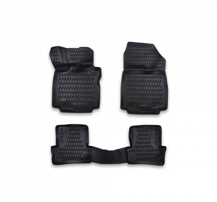 Set Covoare cauciuc tavita compatibile Renault Captur 2013-2020 [1]