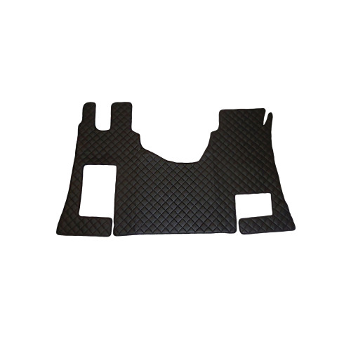 Covor auto imitatie piele dedicat Camion Mercedes Actros MP4 ,podea plată ,Cutie automata Negru/Rosu [1]