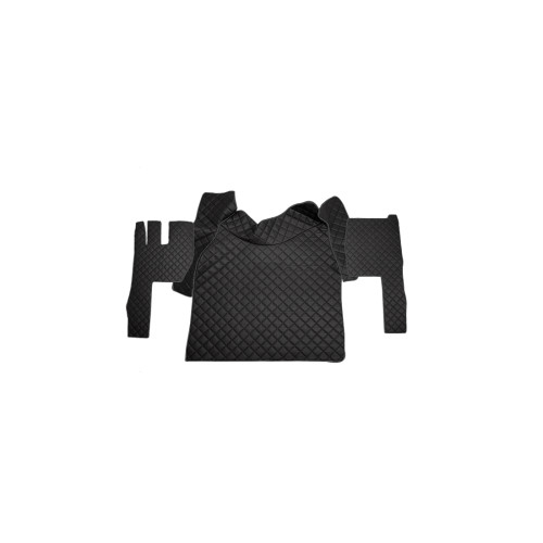 Set Covorase Auto imitatie piele dedicat Camion Volvo FH4 Cutie automata Negru/Rosu [1]