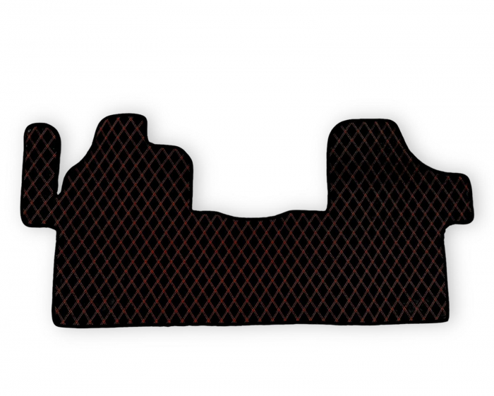 Covor auto imitatie piele romb dedicat Mercedes Vito /Mercedes Viano 2003-2014 Cod:MO0092 - COV02 Negru cusatura Albastra [1]