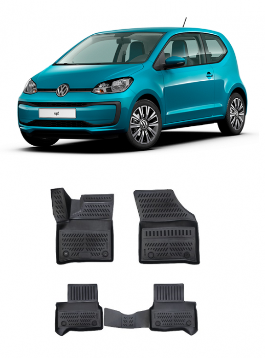 Covorase  cauciuc stil tavita VW UP-e electric (2021-2022) [1]
