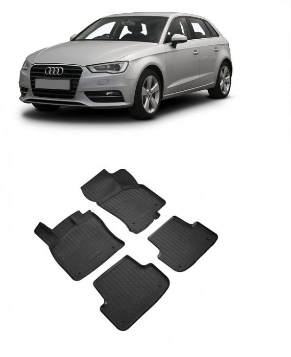 Covorase din cauciuc pentru Audi A3 (2012-2020 ) [1]