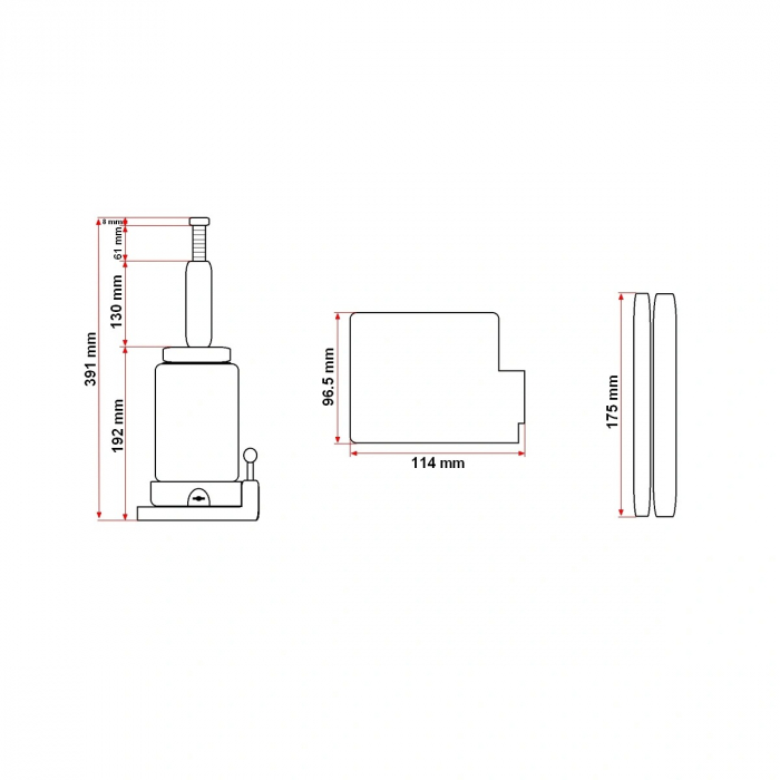 Cric hidraulic 8 tone [8]