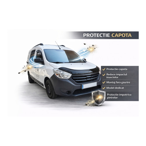 Deflector capota auto compatibil Dacia Dokker 2012-2021 [2]
