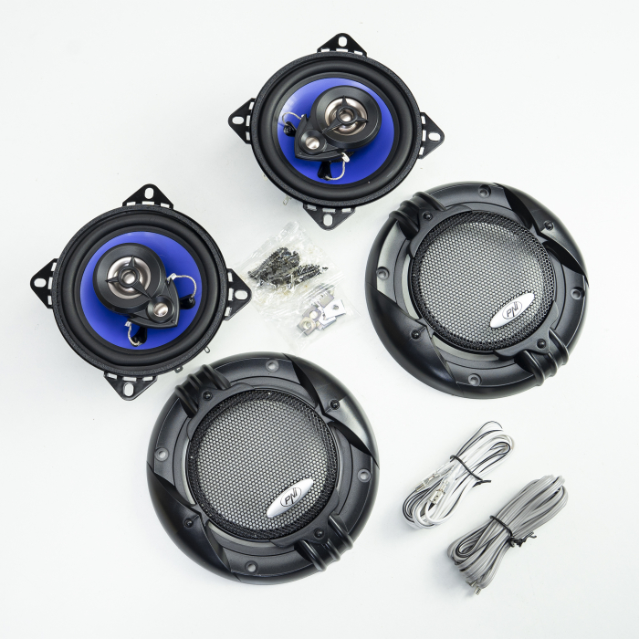 Difuzoare auto coaxiale PNI HiFi400, 80W, 4 Ohm, 10 cm, 3 cai, Injection Core cu diametru 100mm, set 2 buc [6]