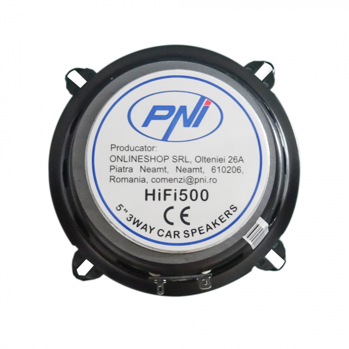Difuzoare auto coaxiale PNI HiFi500, 100W, 12.7 cm, 3 cai, set 2 buc [3]